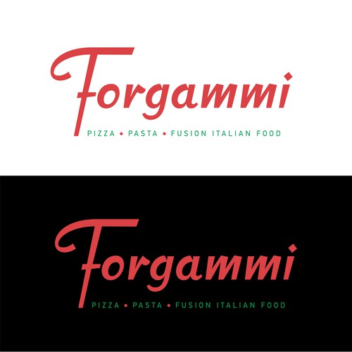 Italian brand with the title 'Pizza on wood'