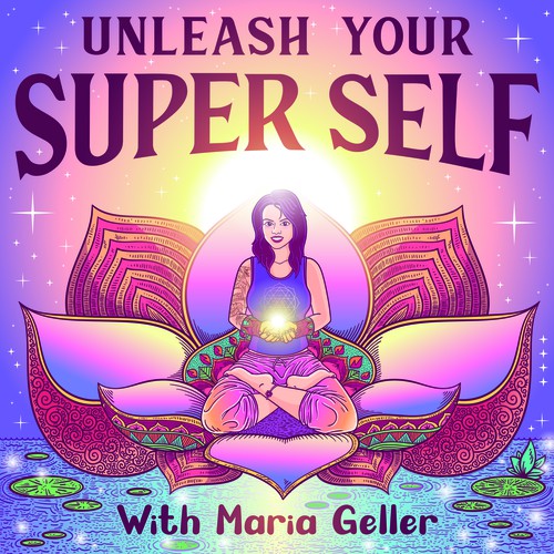 Mandala design with the title 'Unleash your super self'