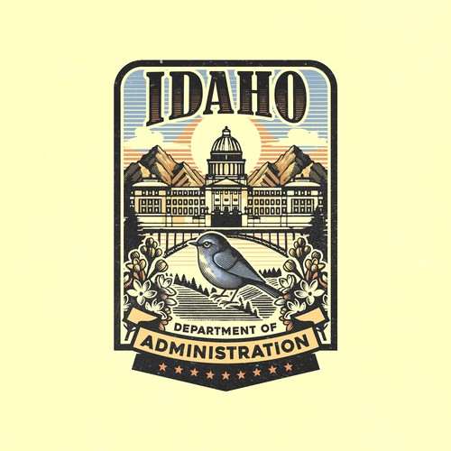 Government logo with the title 'Sample Classic Logo for Department of Administration'