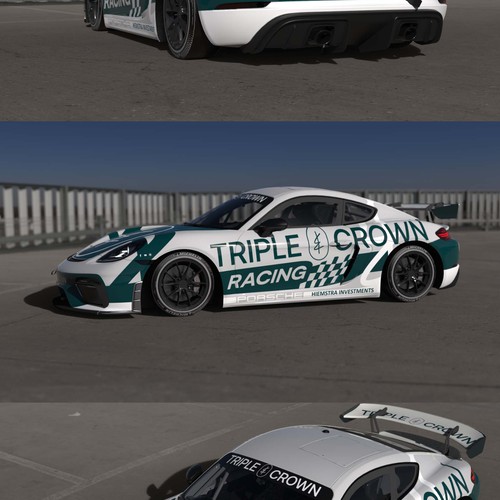 Porsche design with the title 'Car wrap - racetrack Porsche'