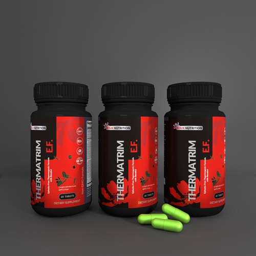 Nutrition label with the title 'ROUX NUTRITION LABEL'