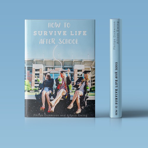 Work book cover with the title 'Self-help book cover design'