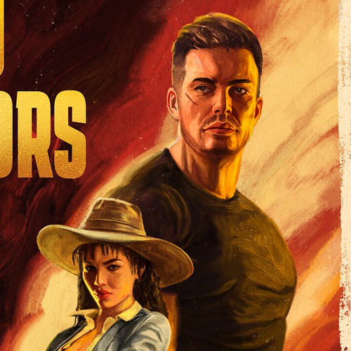 Painting book cover with the title 'Book cover'