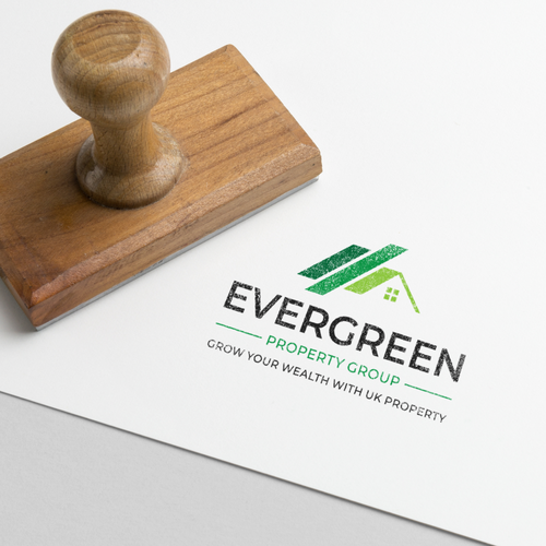 Property brand with the title 'Evergreen Property Group Logo'