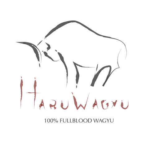 100 logo with the title 'Haru Wagyu - 100 % Fullblood Wagyu 3'