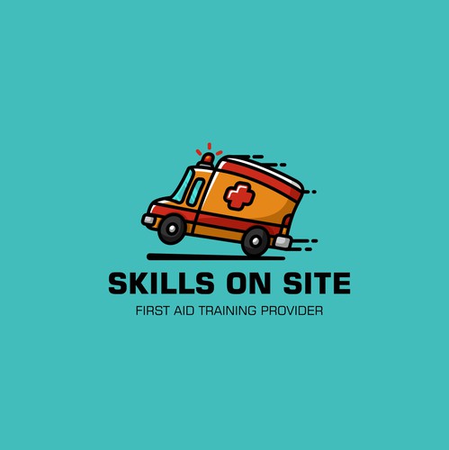 First aid logo with the title 'Ambulance'