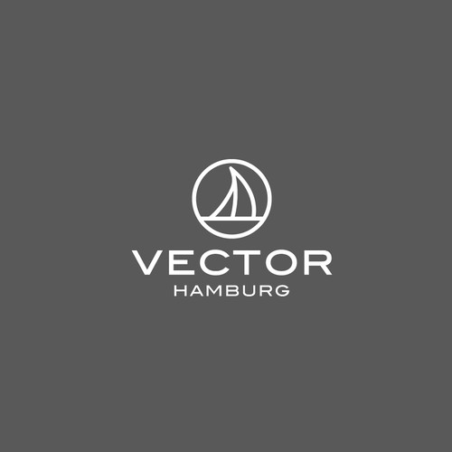 Yacht logo with the title 'Vector'