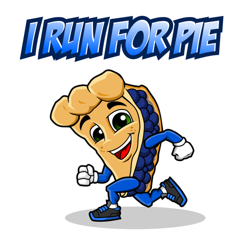 Food artwork with the title 'Blueberry pie'