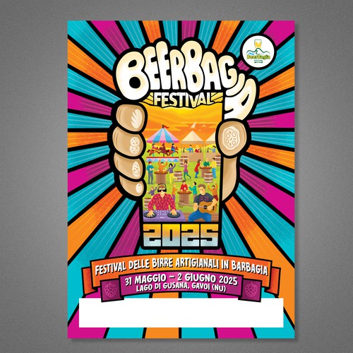 Poster artwork with the title 'Poster Design for Beer Festival'