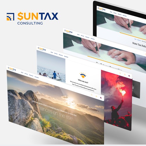 Clean website with the title 'Web Design and development for Accounting Business'