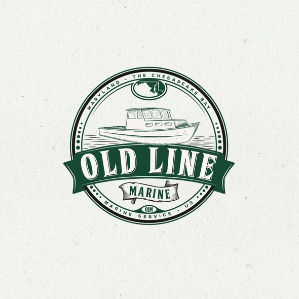 Dock design with the title 'Nautical Logo for boat repair company'