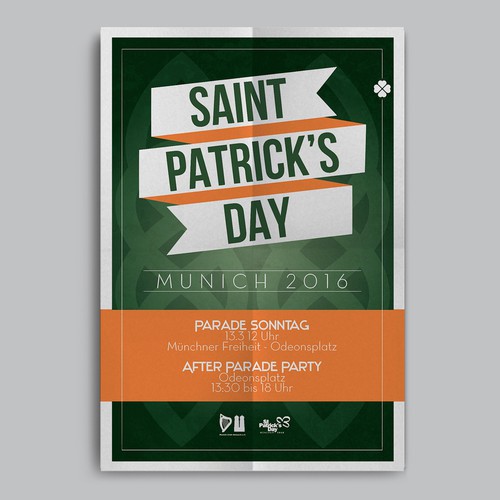 Munich design with the title 'Saint Patrick’s Day Poster | Munich 2016'