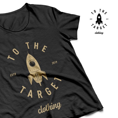Young adult logo with the title 'TO THE TARGET Clothing'