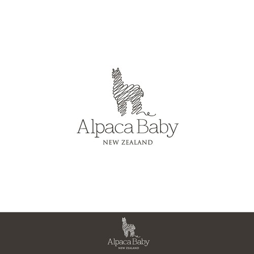 Wool design with the title 'Logo for Alpaca Baby Products'