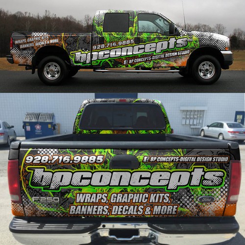 Wrap design with the title 'BPCONCEPTS'