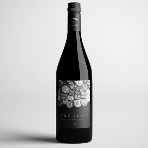 Winery label with the title 'Treason'
