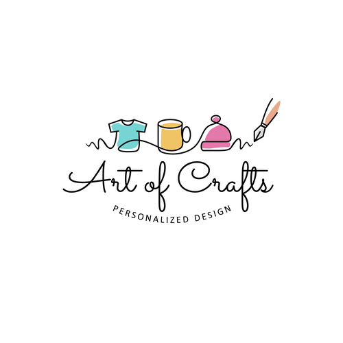 Craft logo with the title 'Art of Crafts'