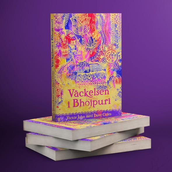 Indian design with the title 'India inspired book cover'