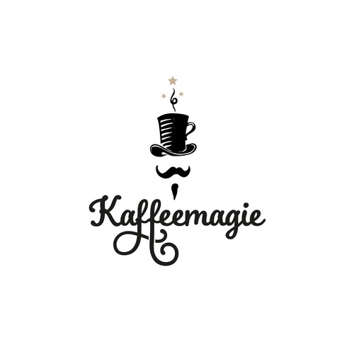 Magician logo with the title 'Logo for Kaffeemagie'