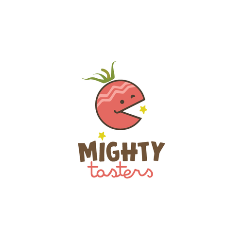 Healthy food design with the title 'Logo concept for kids healthy meals and feeding'