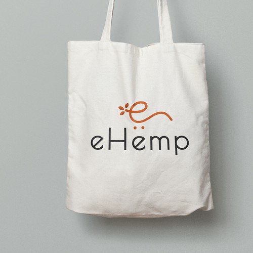 Eshop design with the title 'eHemp logo design concept'