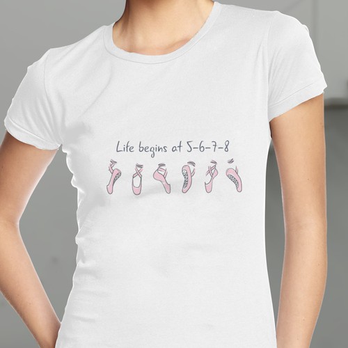 Quote t-shirt with the title 'Dance T-Shirt'