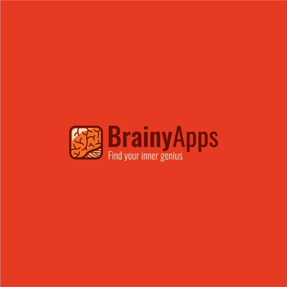 App logo with the title 'Smart logo for BrainyApps'