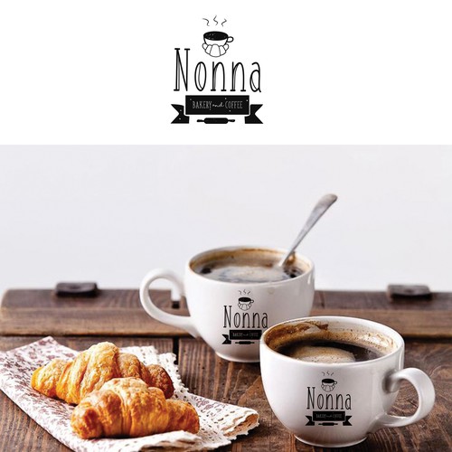 Baking design with the title 'Bakery and Coffee logo design'