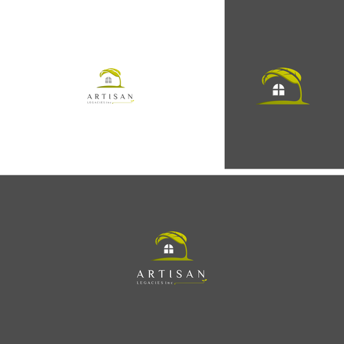 Window logo with the title 'Artisan Legacies, Inc. logo concept'