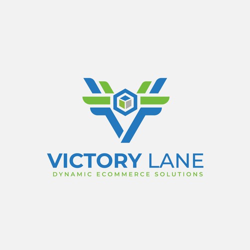 Lettering brand with the title 'Victory Lane'