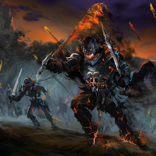 Adobe Photoshop artwork with the title 'Illustration for Gamer Meld site!'