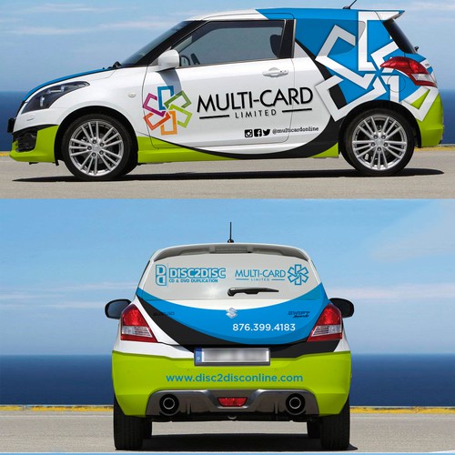Wrap design with the title 'Full wrap for Suzuki Swift'