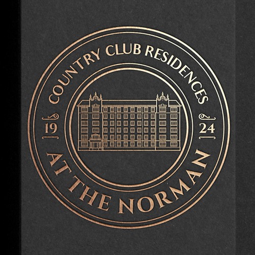 History design with the title 'Logo for Country Club Residences at the Norman'