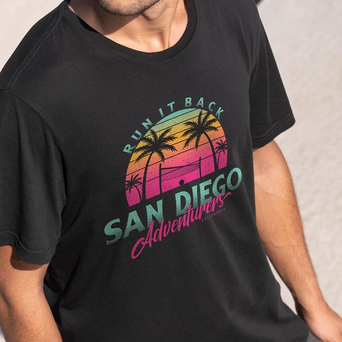 San Diego logo with the title 'San Diego Adventurers'