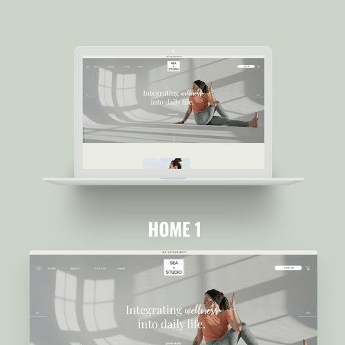 Trendy website with the title 'Design a beachy, organic, edgy website '