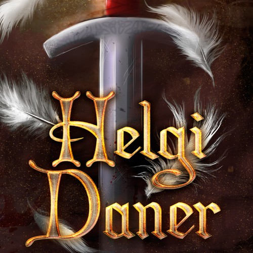 Epic fantasy book cover with the title 'Best-selling, award-winning danish author'