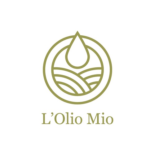 Olive oil logo with the title 'Olive Oil Logo'