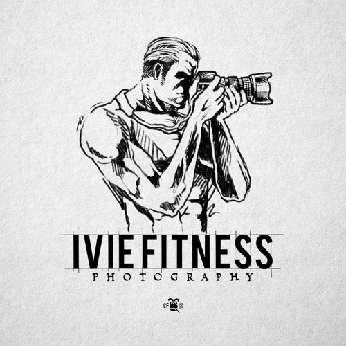 Headshot logo with the title 'Ivie Fitness Photography'