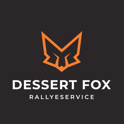 Dessert logo with the title 'Desert Fox Rallyeservice'