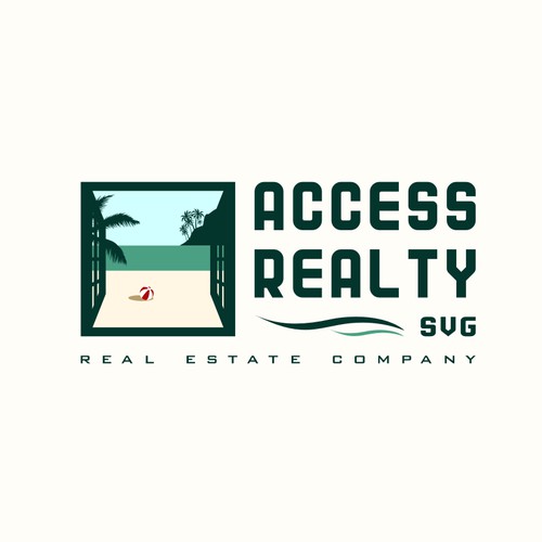 Window logo with the title 'Logo for a real estate company Access Realty SVG '