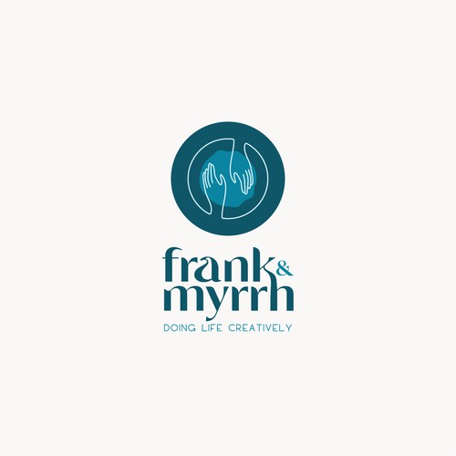 Workshop design with the title 'Frank & Myrrh Logo'