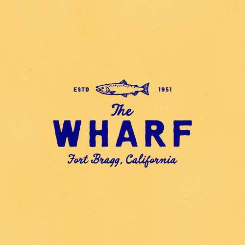 Design with the title 'Logo Concept for The Wharf'