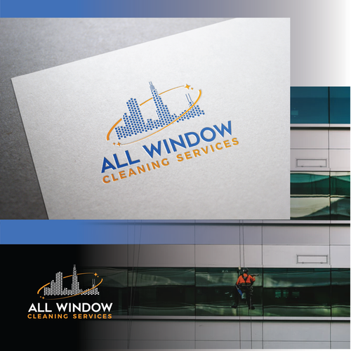 Cleaning company logo with the title 'Logo forWindow cleaning services'