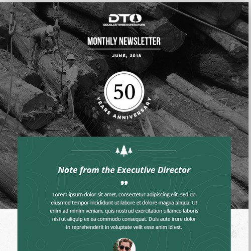 Timber design with the title 'Email Design'