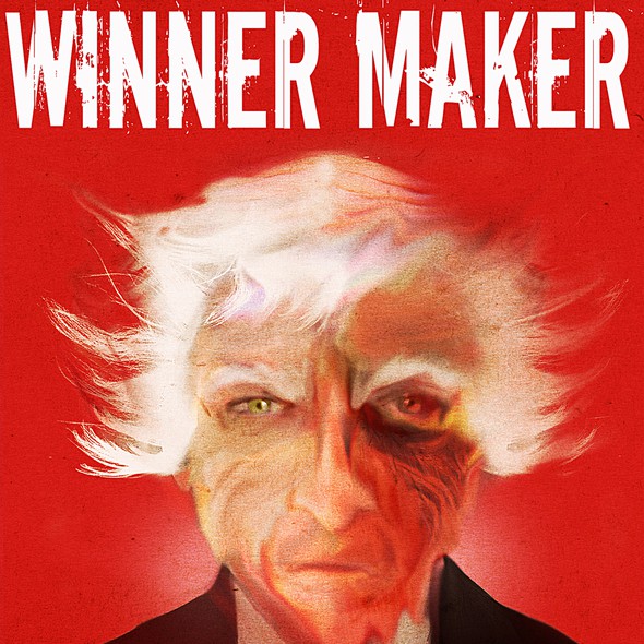 Scary illustration with the title 'Alternate cover for the haunting thriller'