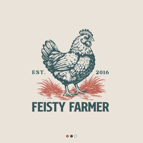 Farm-barn logo with the title 'Logo Concept For Fesity Farmer'