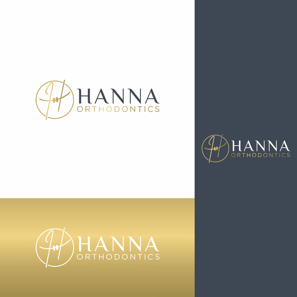 Dental design with the title 'Logo design for Hanna Orthodontics'