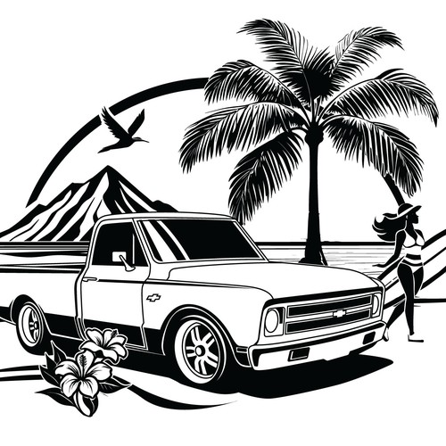 Truck t-shirt with the title 'Car illustration '