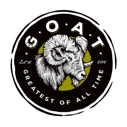 Rough logo with the title 'G.O.A.T'