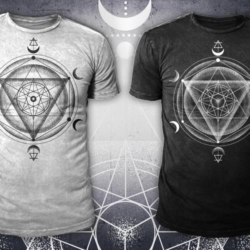 Occult design with the title 'T-Shirt Design'